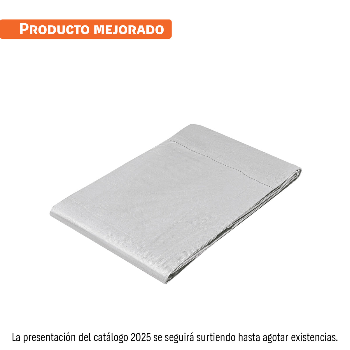 Lona de polietileno reforzada 3 x 5 m, gris, 180g/m2, TRUPER — foto oficial 1