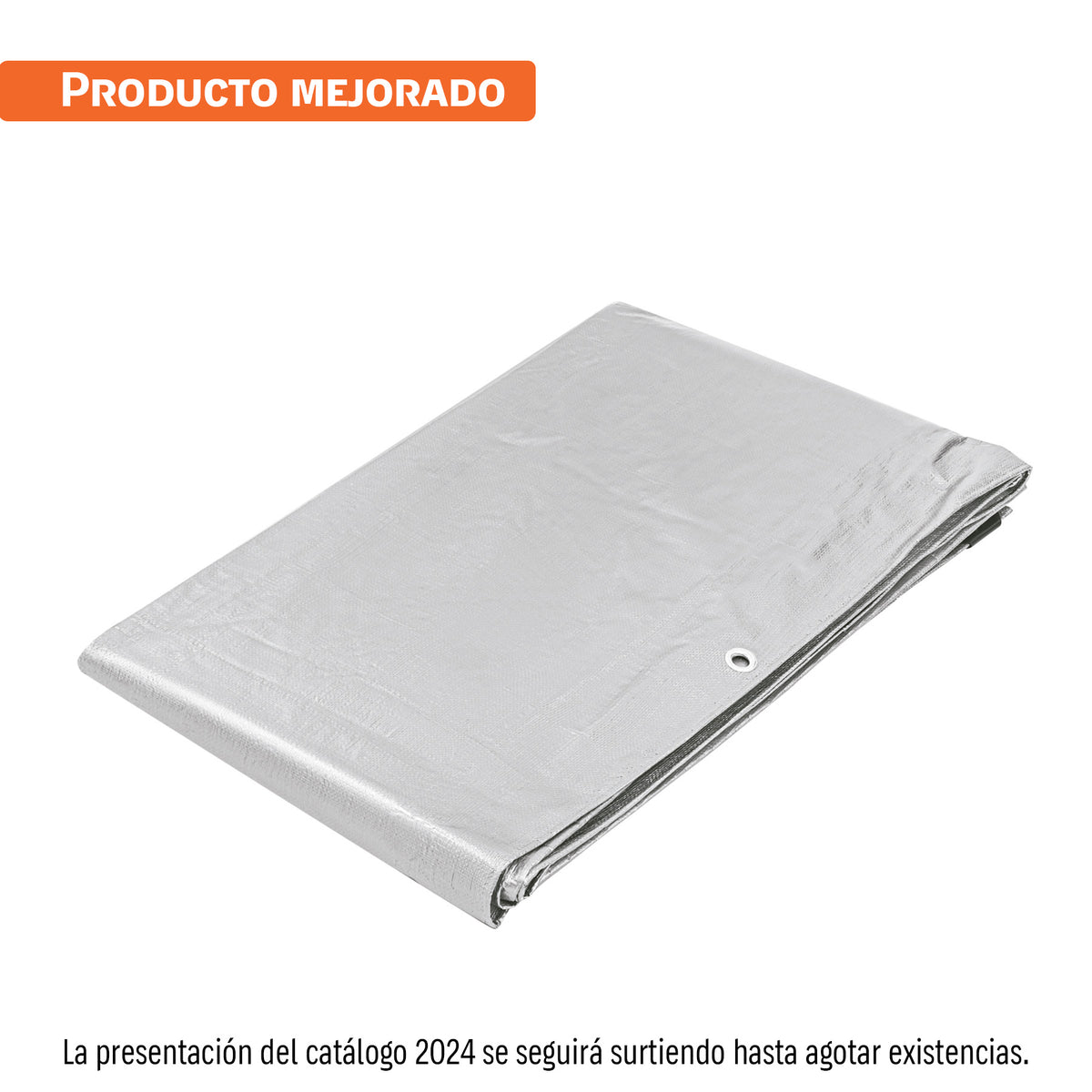 Lona de polietileno reforzada 4 x 5 m gris 180g/m2 TRUPER — foto oficial 1