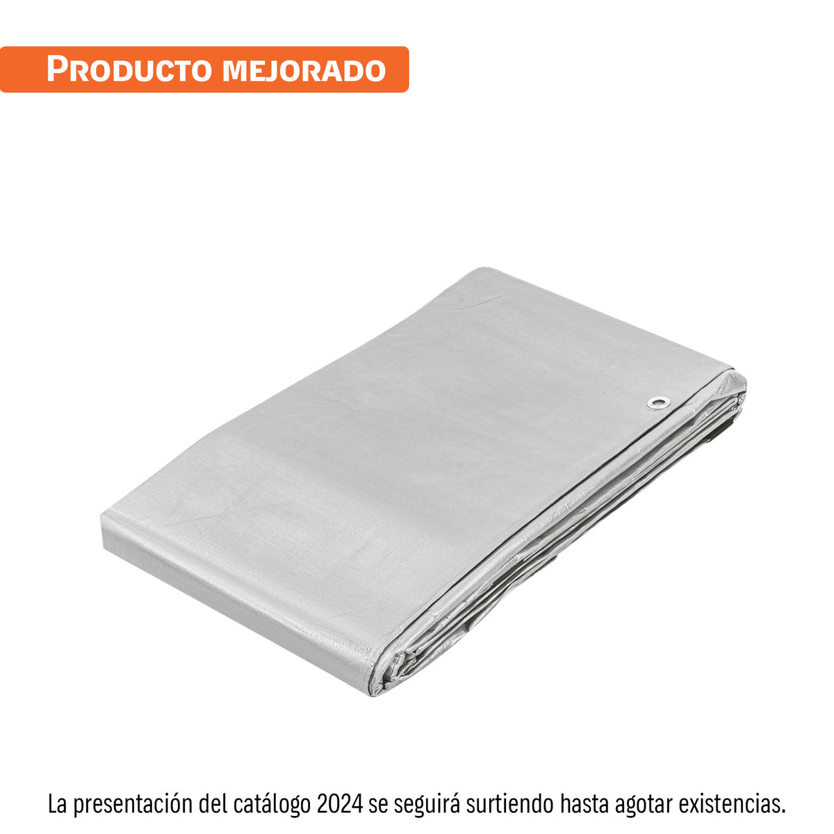 Lona de polietileno reforzada 4 x 6 m gris 180g/m2 TRUPER — foto oficial 1