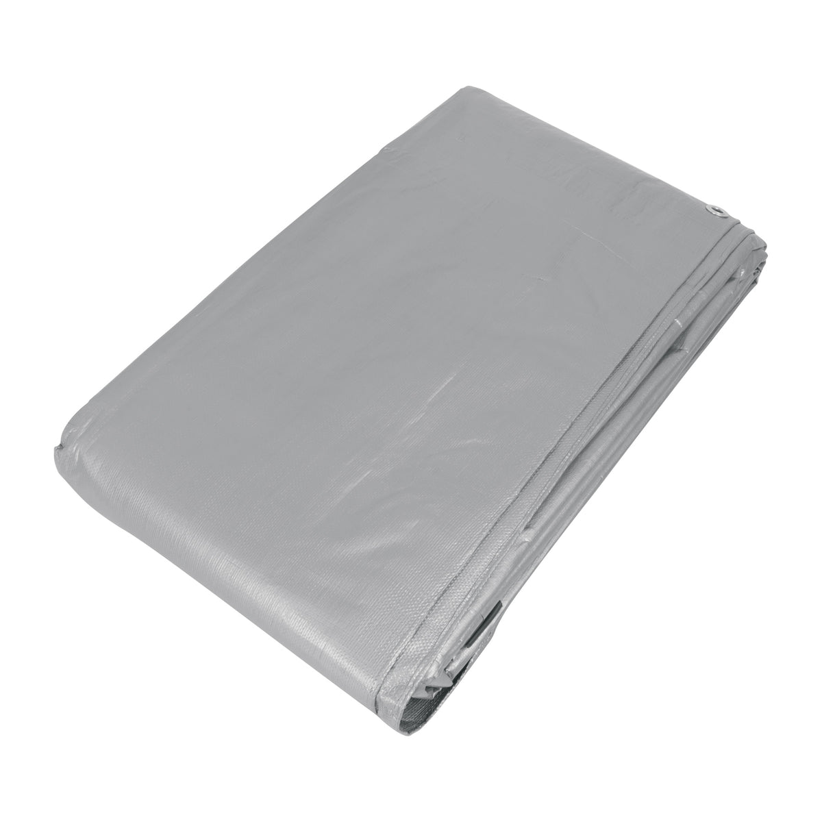 Lona de polietileno reforzada 5 x 7 m, gris, 180g/m2, TRUPER — foto oficial 1