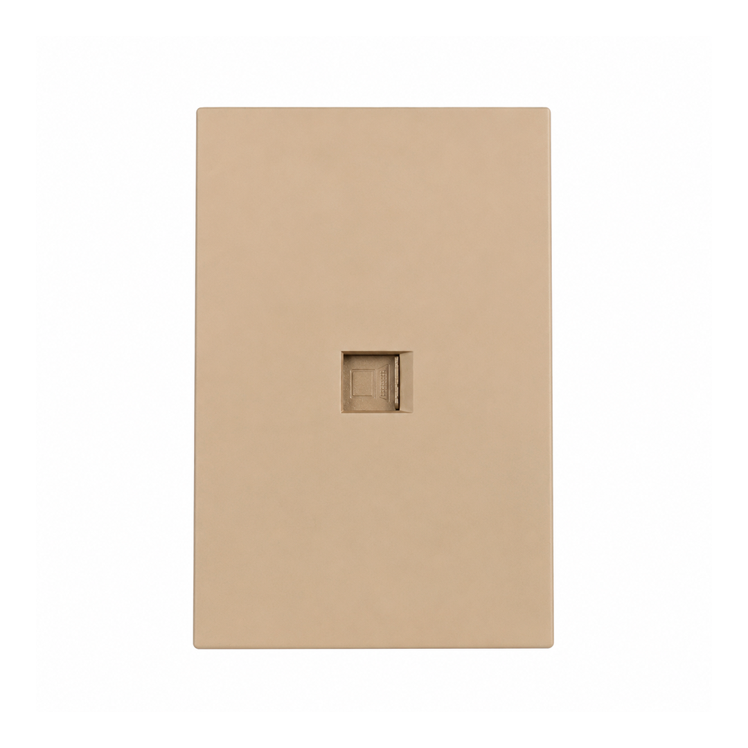 PLACA CONTACTO RED LAN RJ45 DORADO LUXURY ARTLITE APL-509