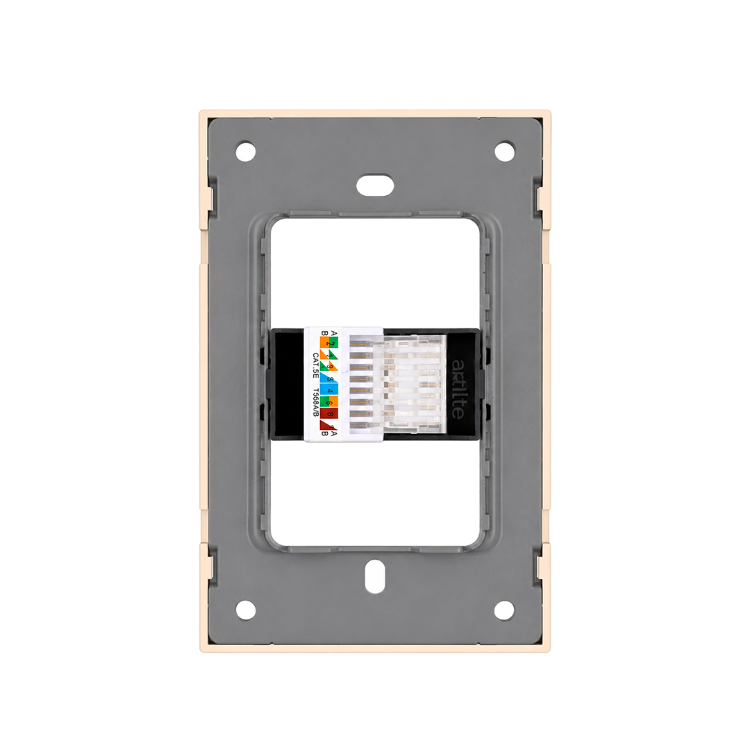 PLACA CONTACTO RED LAN RJ45 DORADO LUXURY ARTLITE APL-509