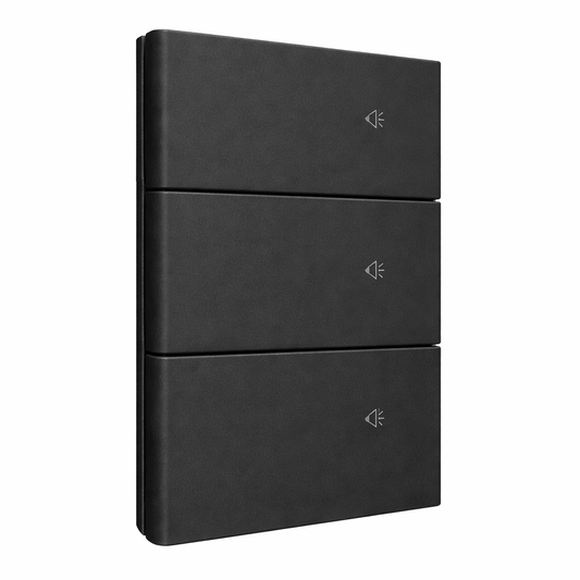 APAGADOR TRIPLE NEGRO SMART WIFI CON NEUTRO LUXURY ARTLITE APL-617