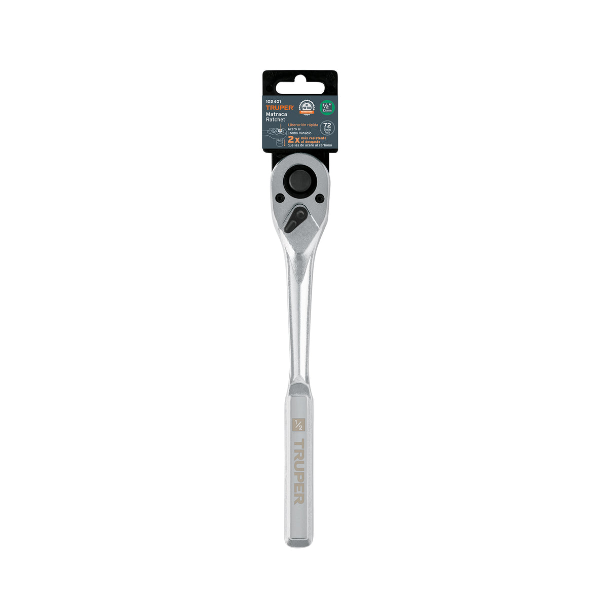 Matraca liberación rápida 72 dientes, cuadro 1/2', TRUPER, Truper, SKU 102401 — vista 2