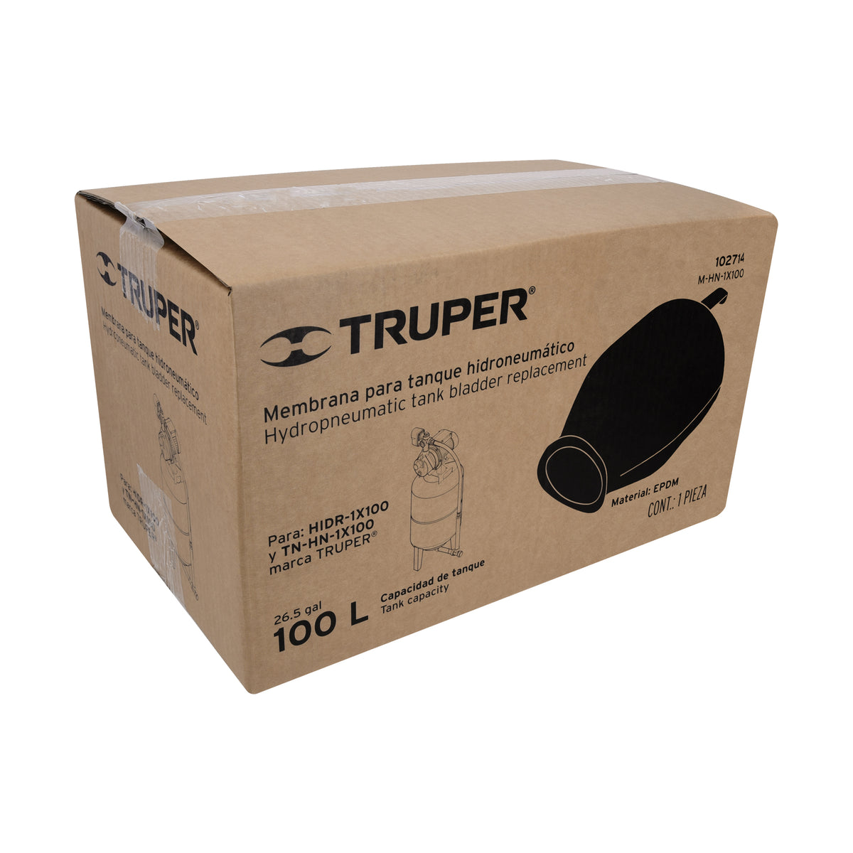 Membrana para hidroneumático HIDR-1X100, TRUPER — foto oficial 2