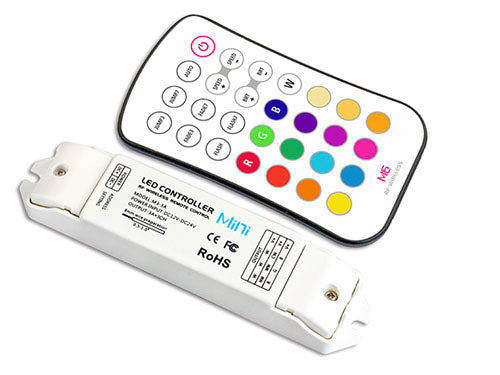 Controlador MINI RGB Incluye Control Remoto M8+M4-5A