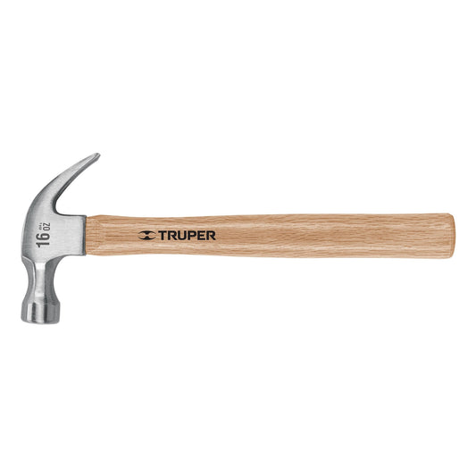 MARTILLO 16OZ UÑA CURVA MANGO MADERA TRUPER 16752 MA-16