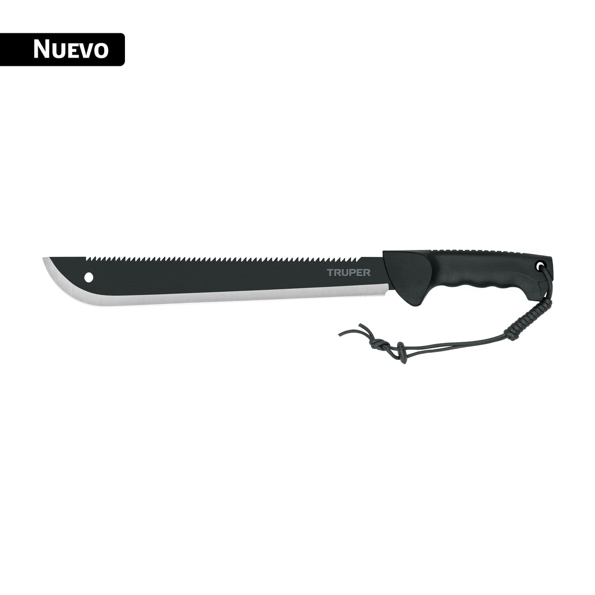 Machete doble filo 14', cacha inyectada, con funda, TRUPER — foto oficial 1
