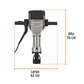 Martillo demoledor HEX 30 kg, 62J, 2000W, TRUPER EXPERT, Expert, SKU 100894 — vista 4