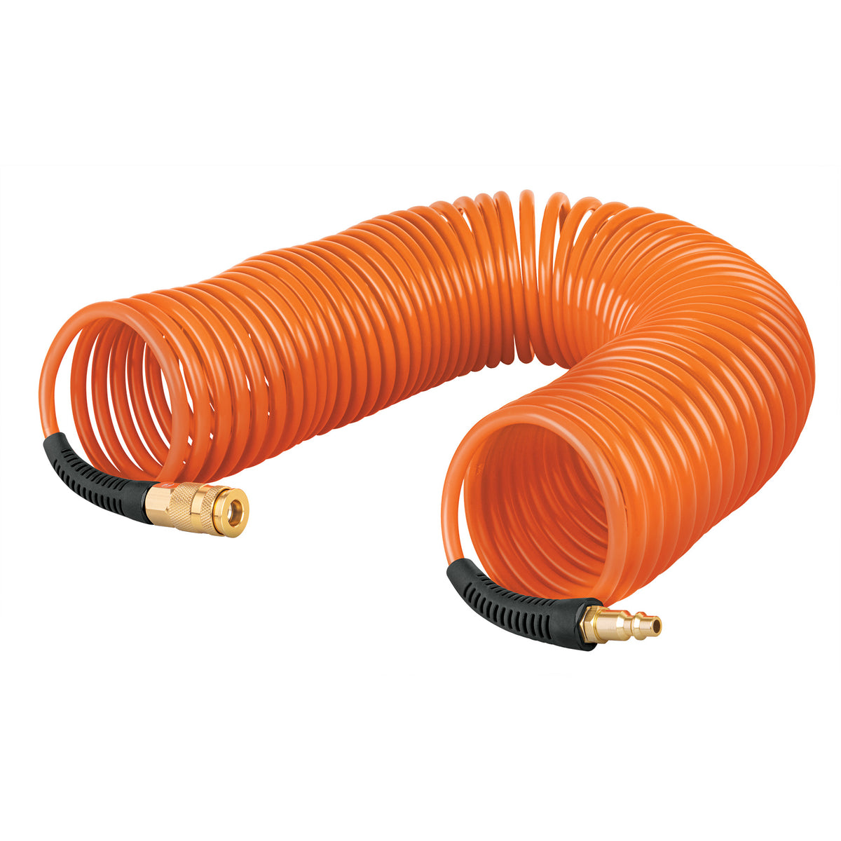 Manguera para compresor, tipo resorte, 7.6 m x 1/4', TRUPER — foto oficial 1