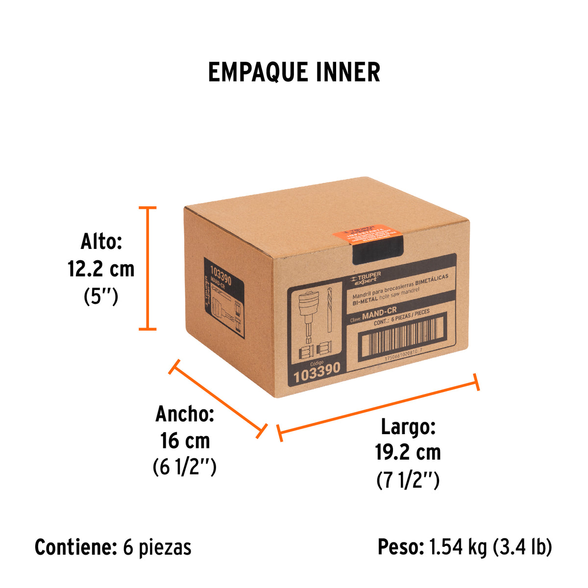 Mandril de cambio rápido con adaptadores y broca, EXPERT, Expert, SKU 103390 — vista 6