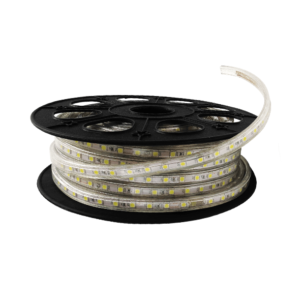 MANGUERA LEDS 25 MTS SMD5050 127V LUZ CALIDA Y CONECTOR