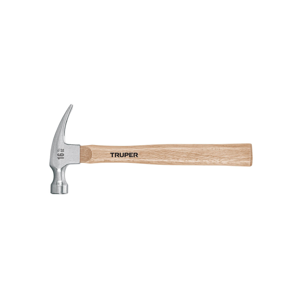 MARTILLO PULIDO 16 OZ UÑA RECTA MANGO MADERA TRUPER 16754 42430