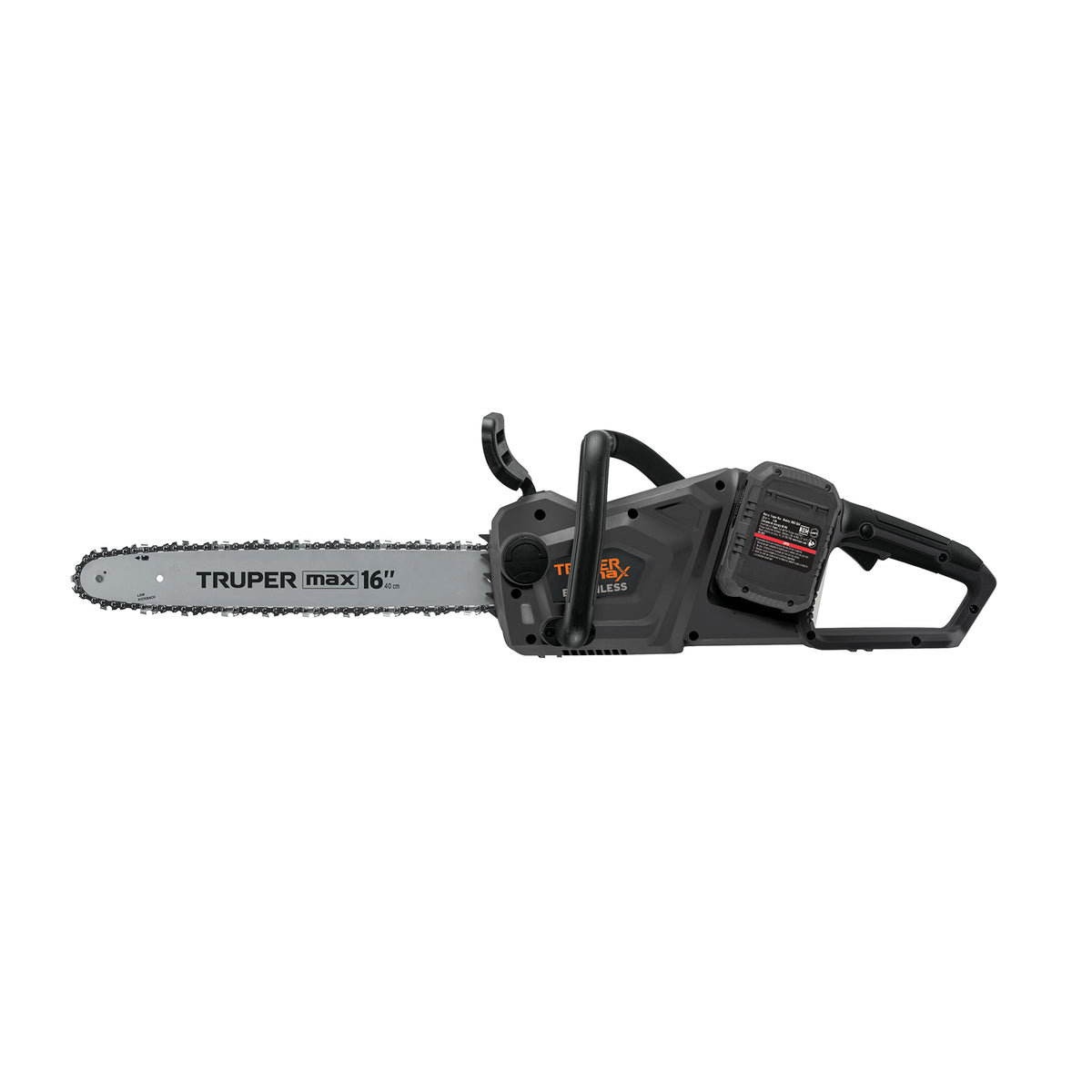 Motosierra inalámbrica 40V, sin carbones, TRUPER MAX — foto oficial 1