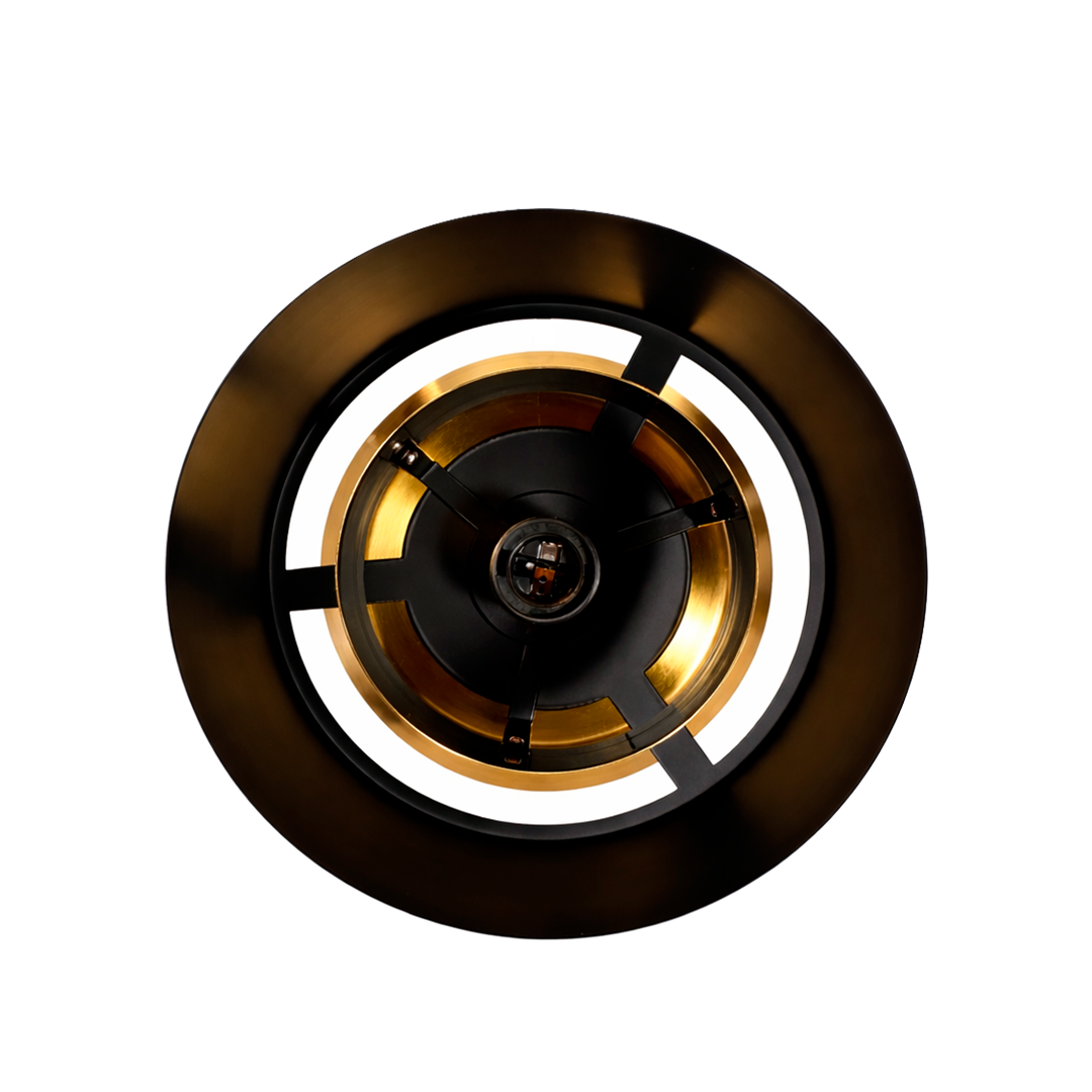 COLGANTE DECORATIVO NEGRO DORADO METAL E27 MAXXI MX-CL8065/N/D