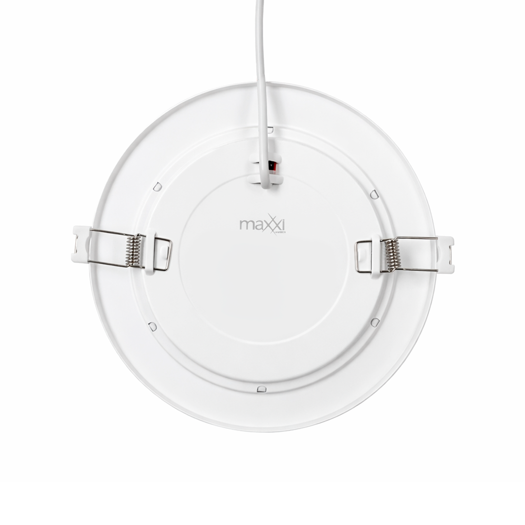 LÁMPARA PANEL EMPOTRABLE LED BLANCO 15CM 12W 30K LUZ CÁLIDA MAXXI MX-EM8000/B/LED30