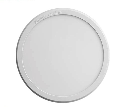 PANEL SLIM REDONDO EMPOTRABLE 18W AJUSTABLE 6 a 15 cms. LUZ CALIDA