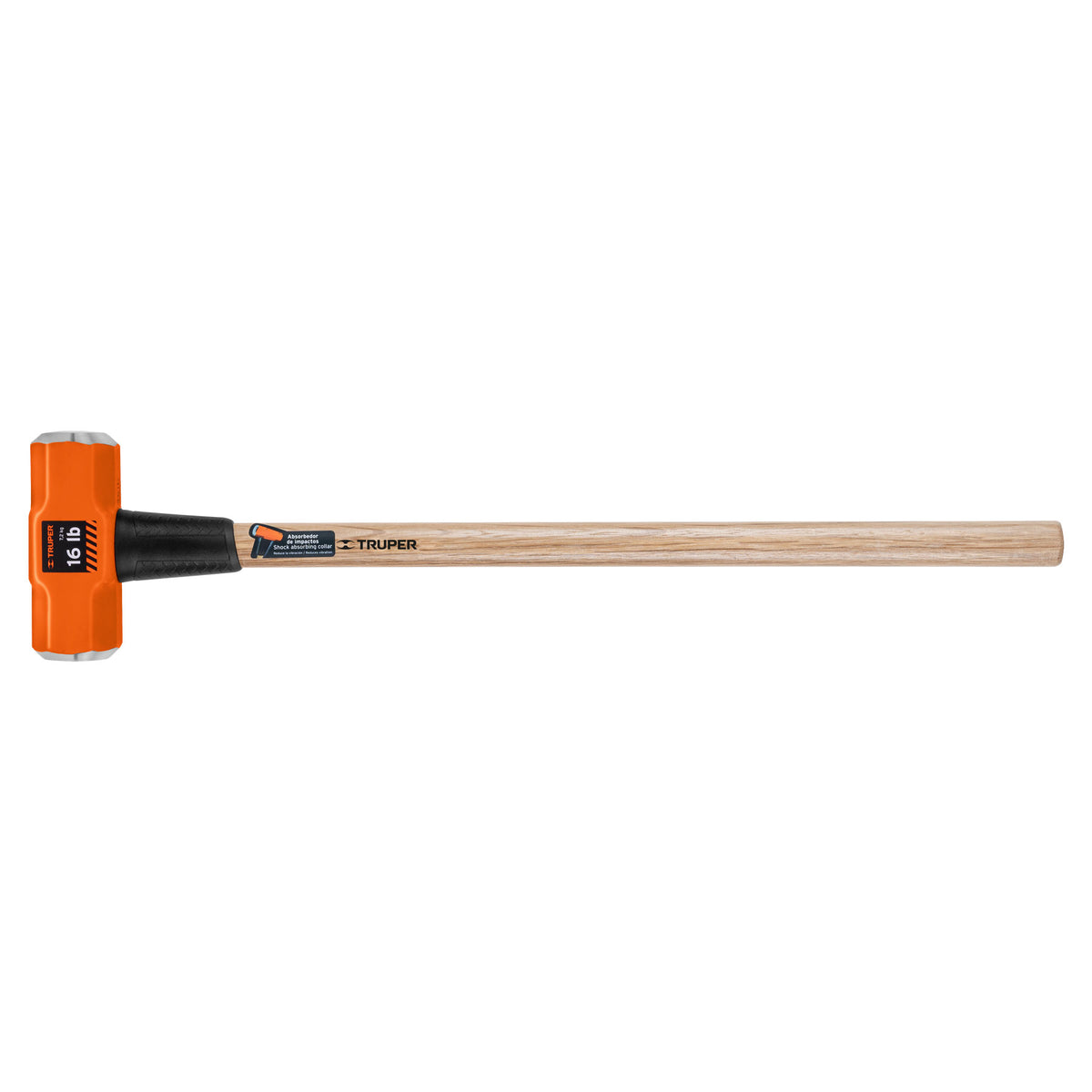 Marro octagonal 16 lb mango de madera 36' TRUPER — foto oficial 1