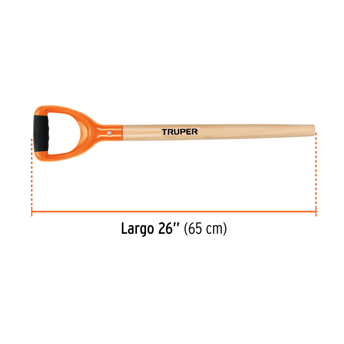 Mango de reposición para pala T-2000, puño recto 'Y', 26?, Truper, SKU 102604 — vista 3