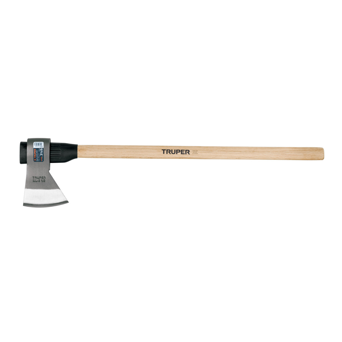 Hacha media labor 3-1/2 lb, mango de madera 36', TRUPER — foto oficial 1