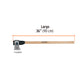 Hacha media labor 3 lb, mango de madera 36', TRUPER, Truper, SKU 102982 — vista 4