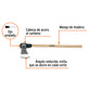 Hacha media labor 4 lb, mango de madera 36', TRUPER, Truper, SKU 102984 — vista 3