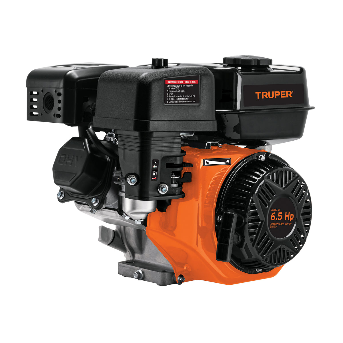 Motor a gasolina 6.5HP, TRUPER, Truper, SKU 101327