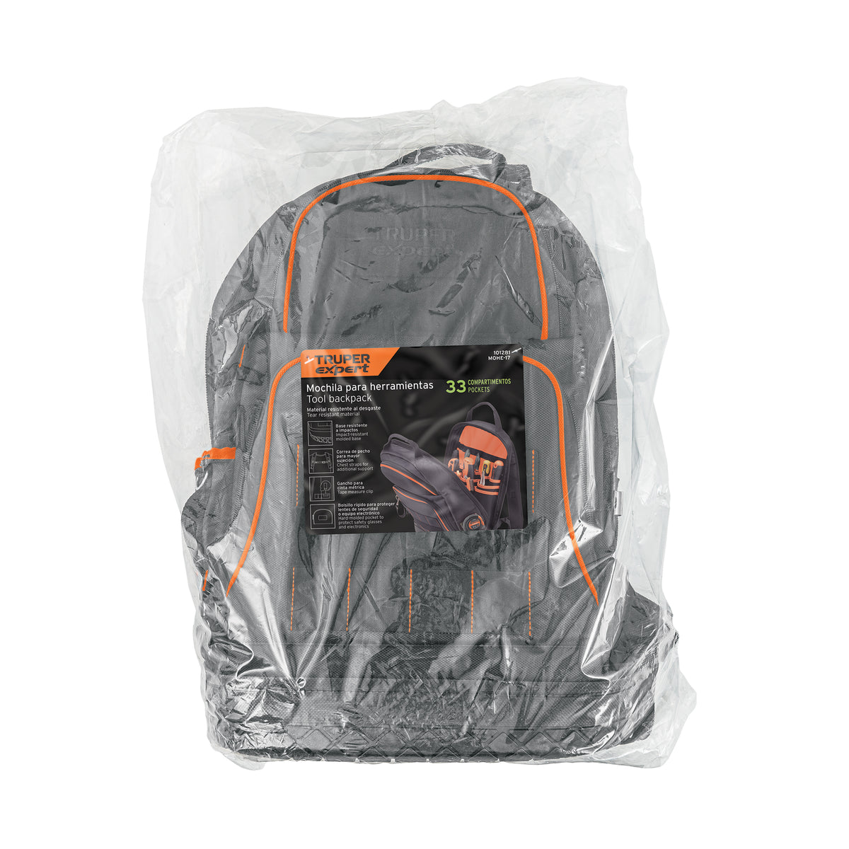 Mochila portaherramientas, 33 compartimientos, TRUPER EXPERT, Expert, SKU 101281 — vista 2