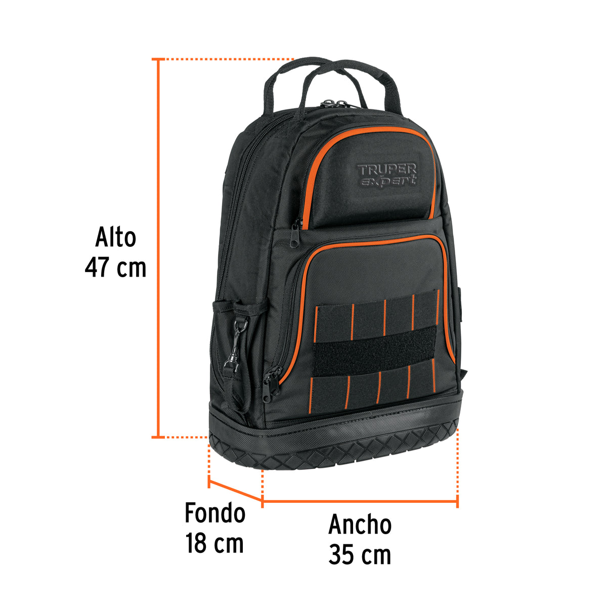 Mochila portaherramientas, 33 compartimientos, TRUPER EXPERT, Expert, SKU 101281 — vista 4