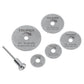 Kit de minidiscos sierra para herramienta rotativa, 6 piezas, Truper, SKU 102328