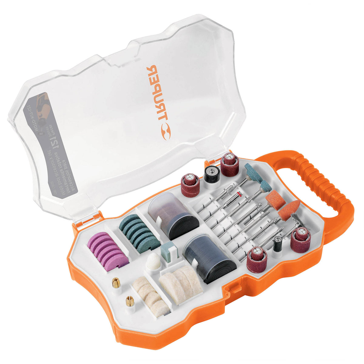 Kit accesorios para herramienta rotativa, 121 piezas, TRUPER — foto oficial 1