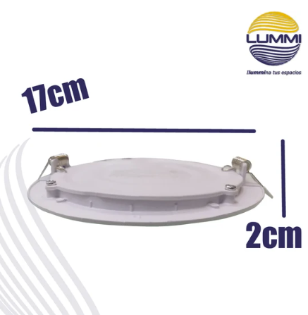 PANEL LED SLIM EMPOTRABLE 12W LUZ FRIA 6500K LUMMI MP12/LD