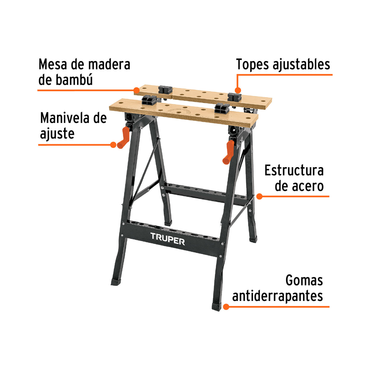Prensa mecánica montada en caballete, TRUPER, Truper, SKU 103318 — vista 3