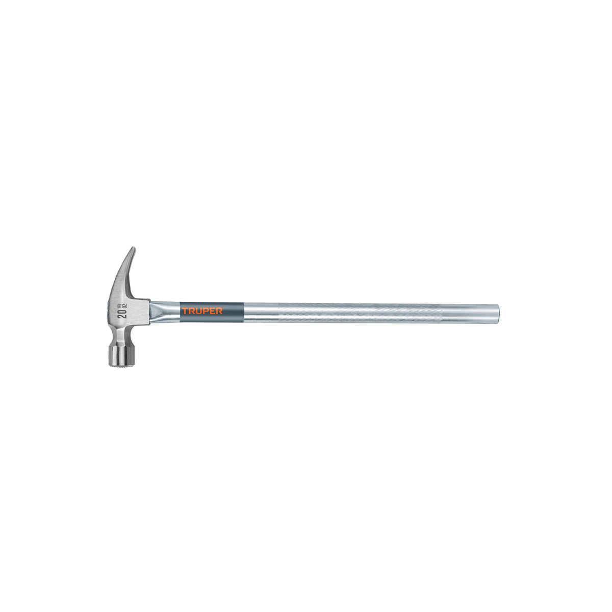 Martillo tubular pulido 20oz cara fresada uña recta TRUPER — foto oficial 1