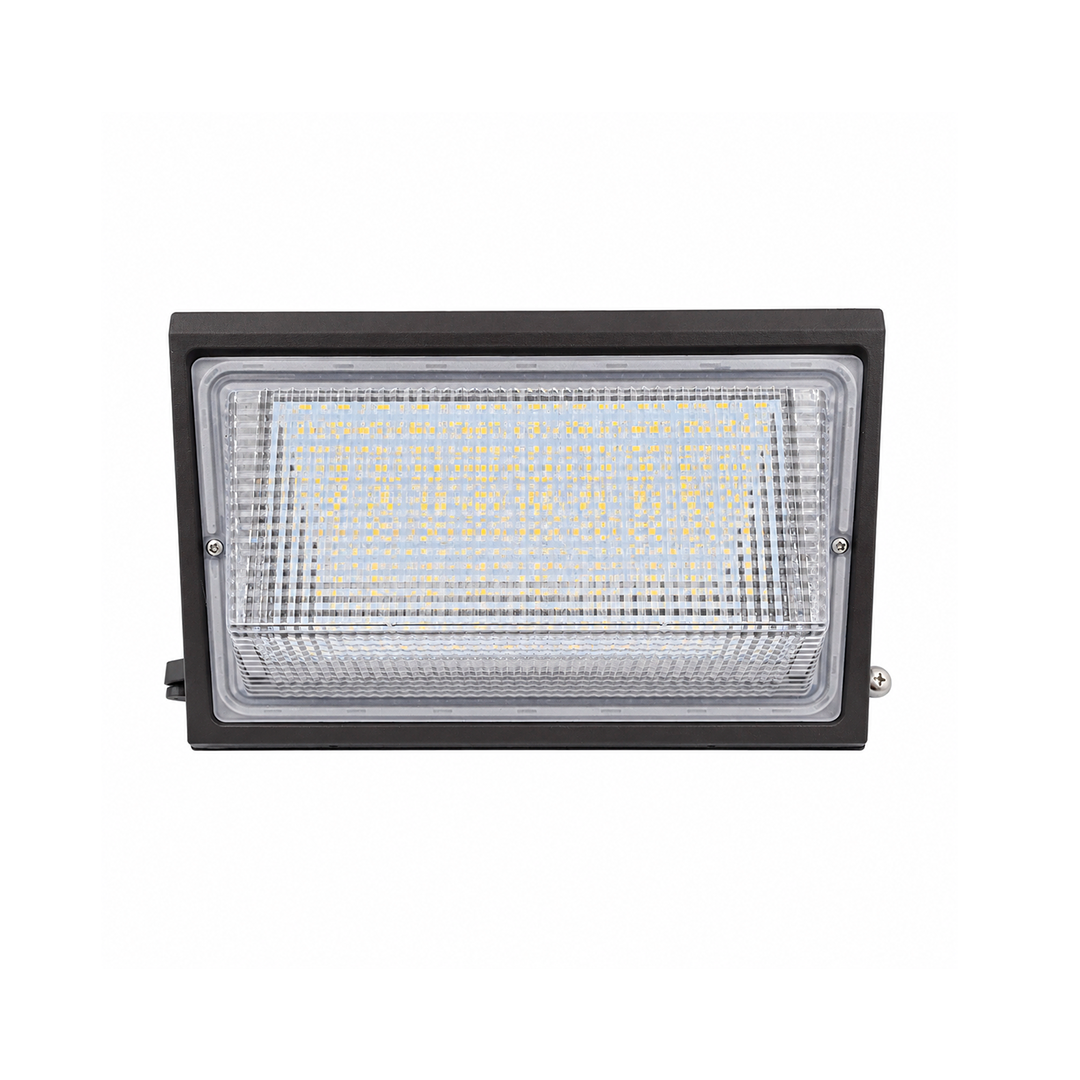LÁMPARA WALLPACK EXTERIOR 120W 16800LM TEMPERATURA AJUSTBLE 40K 50K 60K TISHMAN TLWP120