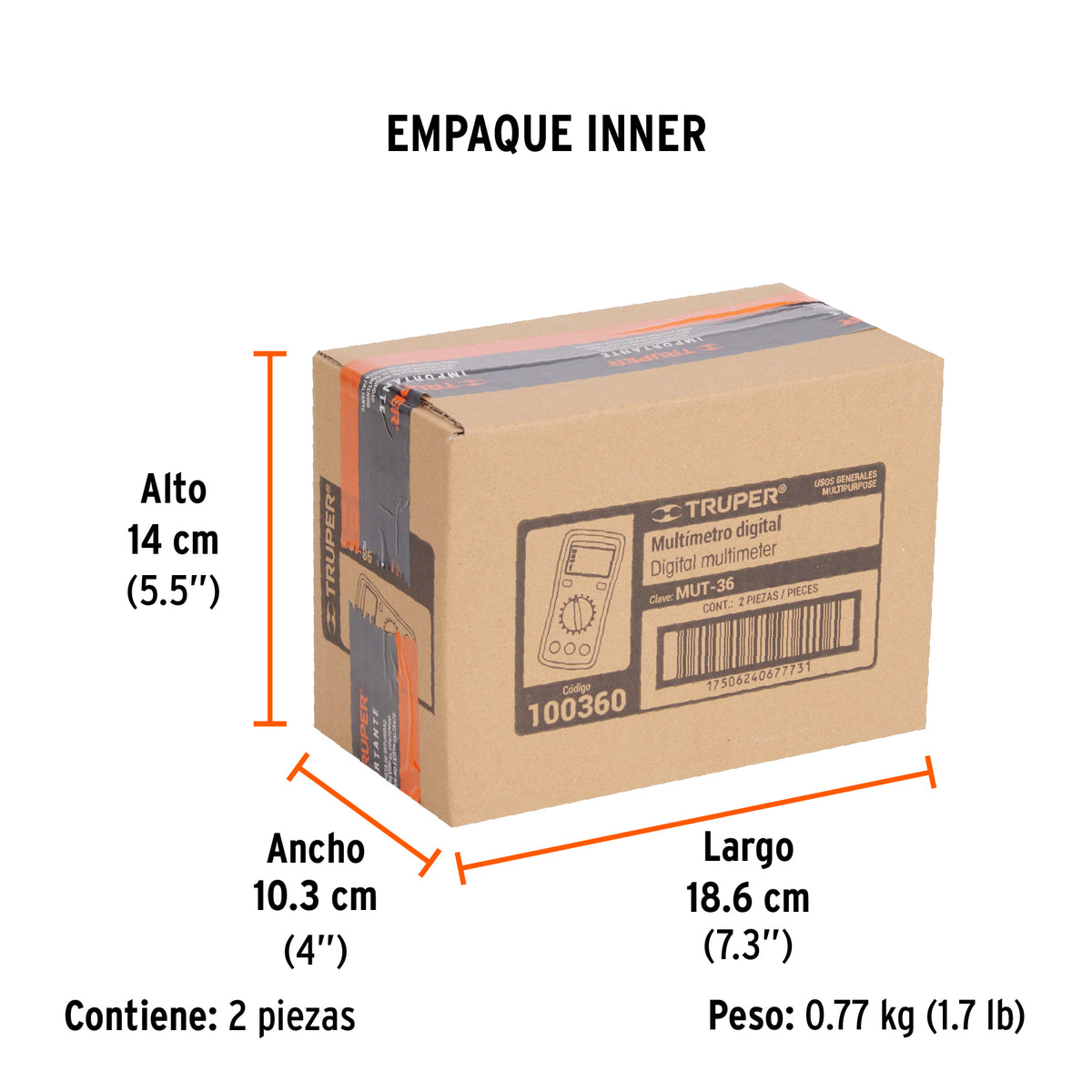 Multímetro digital profesional, TRUPER, Truper, SKU 100360 — vista 6