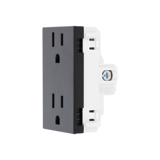 CONTACTO DUPLEX 2P-T 3 MODULOS NEGRO ESTEVEZ N1328-NS