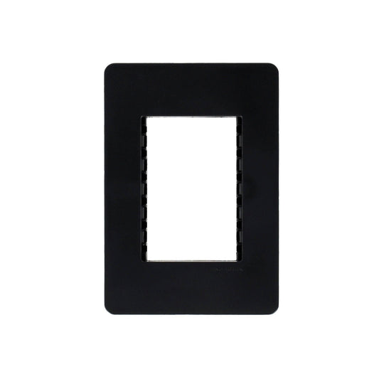 PLACA NEGRO 3 MODULOS  ESTEVEZ UNNO N1373-NS