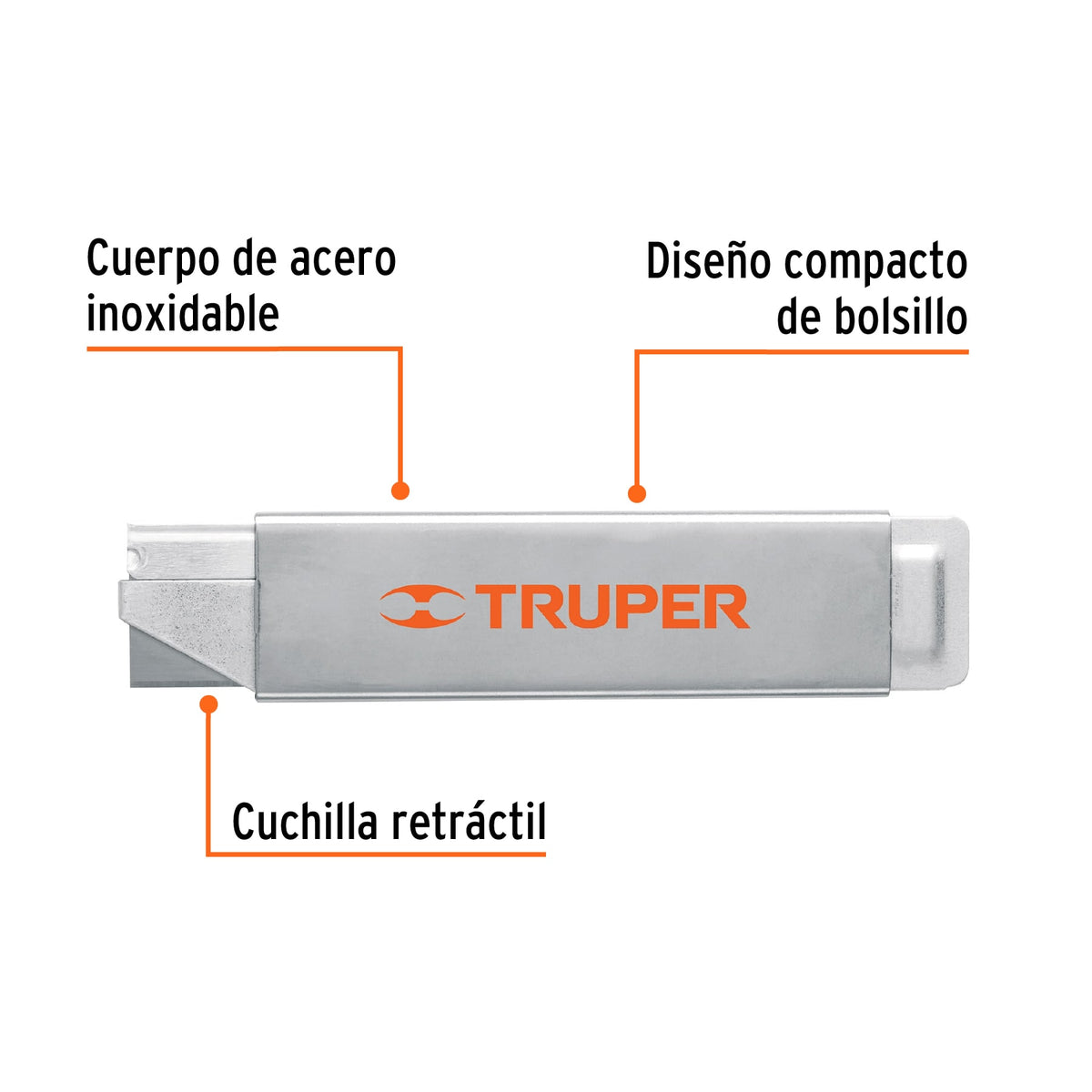 Navaja de costilla con cuerpo metálico, TRUPER, Truper, SKU 102494 — vista 3