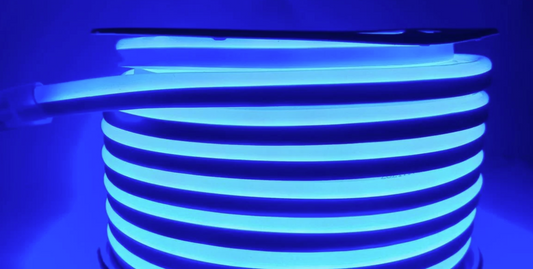 MANGUERA NEON FLEX COLOR AZUL 50MTS 127V LUMICRAFT ROLLO DE 50 METROS