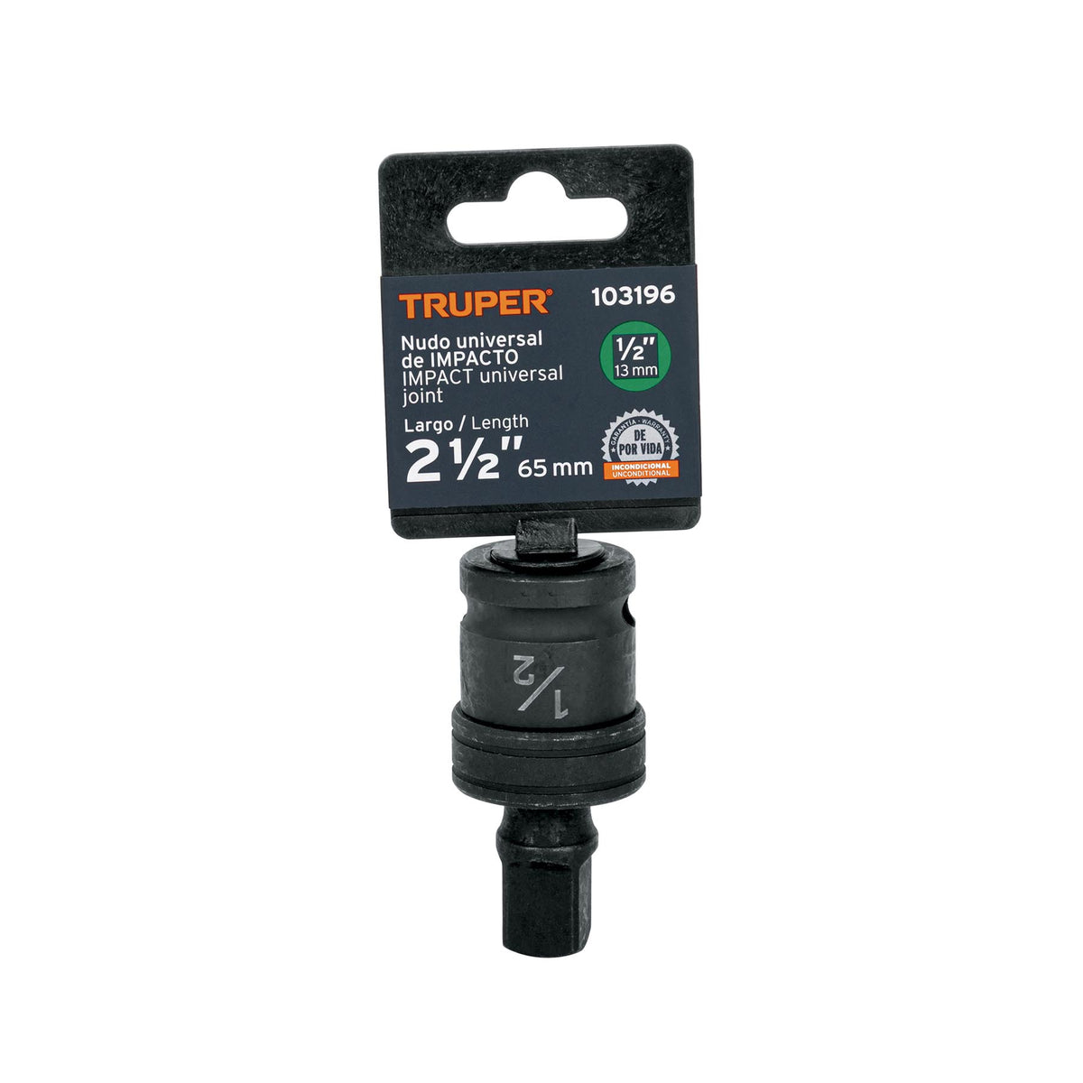Nudo universal para dados de impacto cuadro 1/2', TRUPER, Truper, SKU 103196 — vista 2