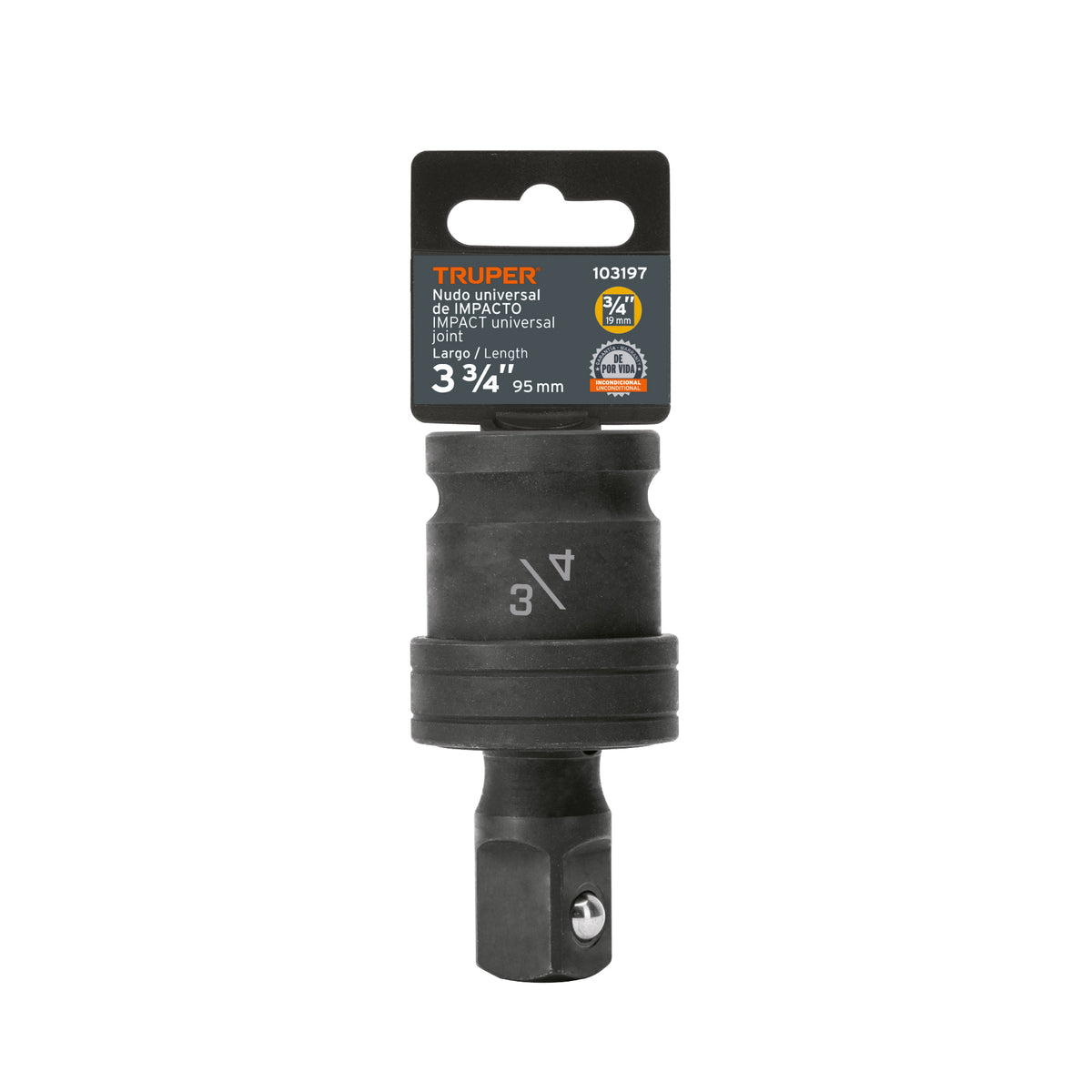 Nudo universal para dados de impacto cuadro 3/4', TRUPER, Truper, SKU 103197 — vista 2