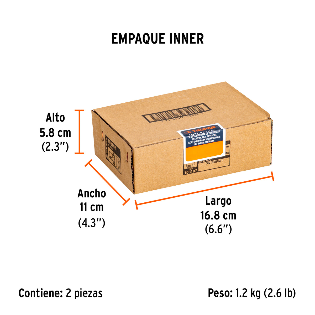 Nudo universal para dados de impacto cuadro 3/4', TRUPER, Truper, SKU 103197 — vista 6