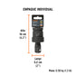 Nudo universal para dados de impacto cuadro 3/4', TRUPER, Truper, SKU 103197 — vista 5