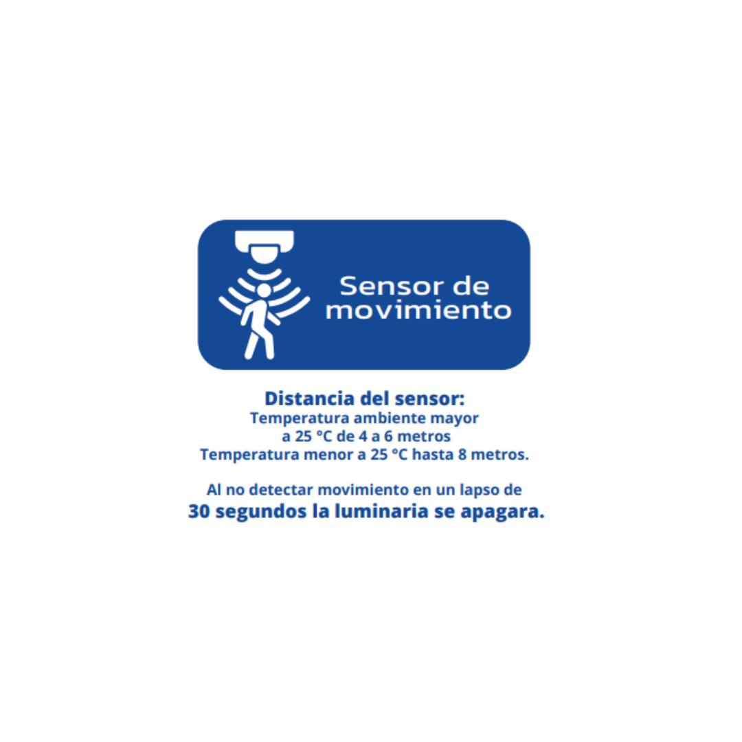LÁMPARA SOBREPONER REDONDO CON SENSOR DE MOVIMIENTO IP20 12W 65K LUZ FRÍA TECNOLED DLSR12WBB-SR