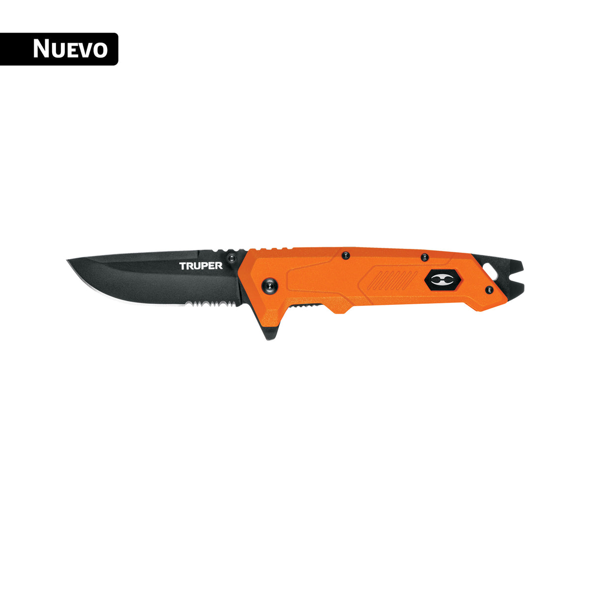 Navaja abatible 3-1/2', mango fibra de vidrio, TRUPER — foto oficial 1