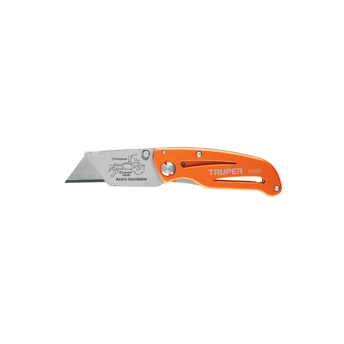 Navaja abatible 6' cuerpo de aluminio y acero inox, TRUPER, Truper, SKU 101101