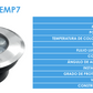 SPOT EMPOTRADO DE PISO 7W LUZ CALIDA 7X1 35K NWEMP7C