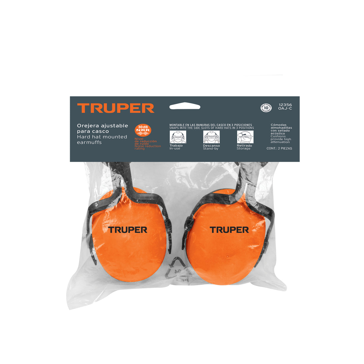 Orejera ajustable para casco TRUPER — foto oficial 2