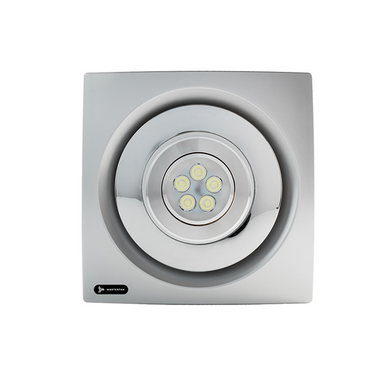 EXTRACTOR DE AIRE 8" PARA PLAFON CENTRIFUGADO CON LÁMPARA LED INCLUIDA